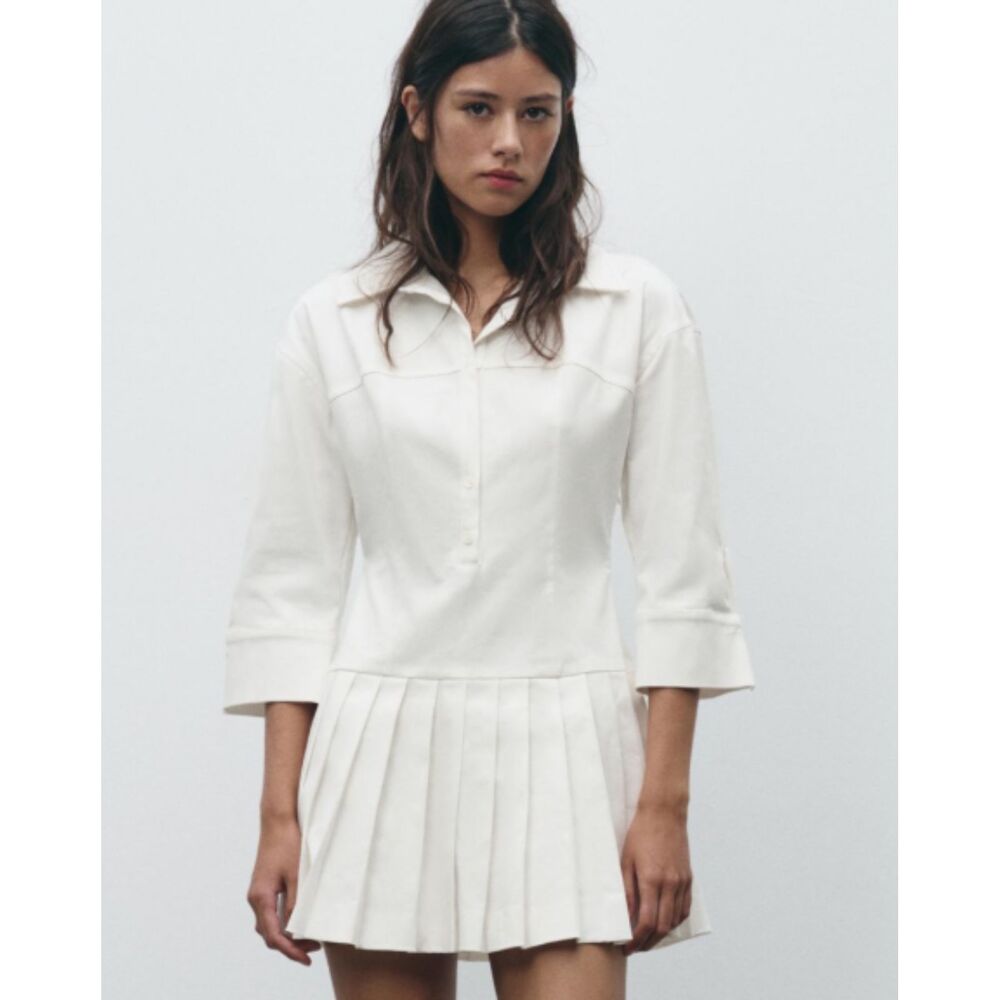 ZARA NWT Shirt Jumpsuit Dress